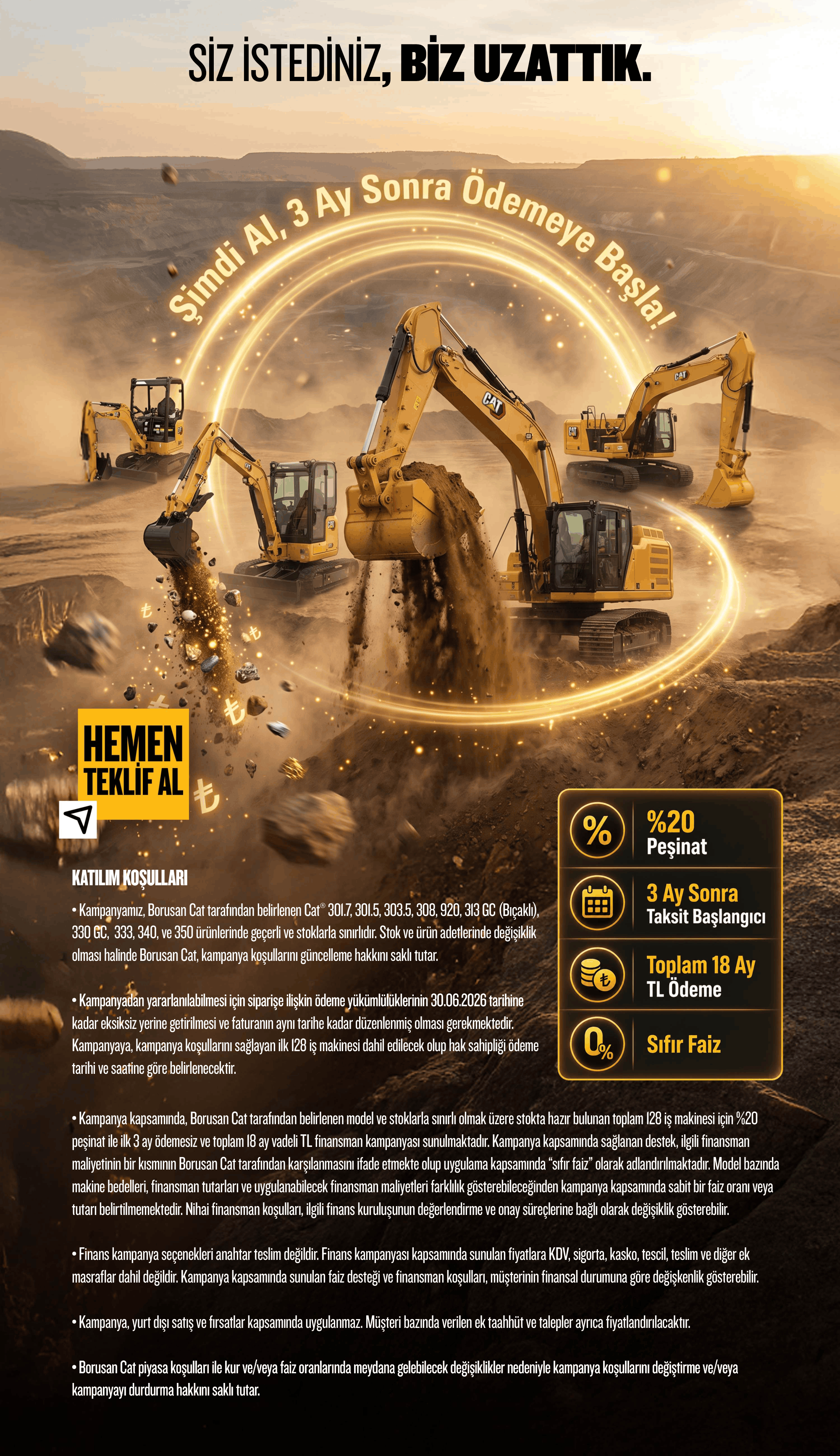 Şimdi Al Sonra Öde Kampanyası one pager
